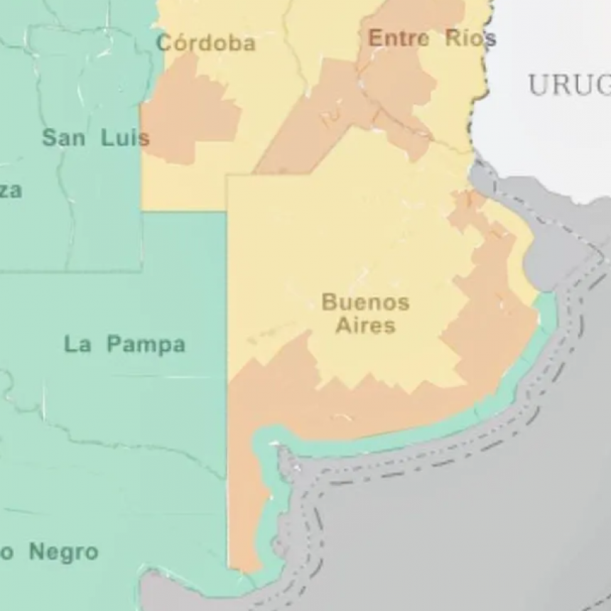 ALERTA NARANJA Y AMARILLA POR CALOR EXTREMO: CUÁLES SON LOS DISTRITOS BONAERENSES CON MAYOR RIESGO