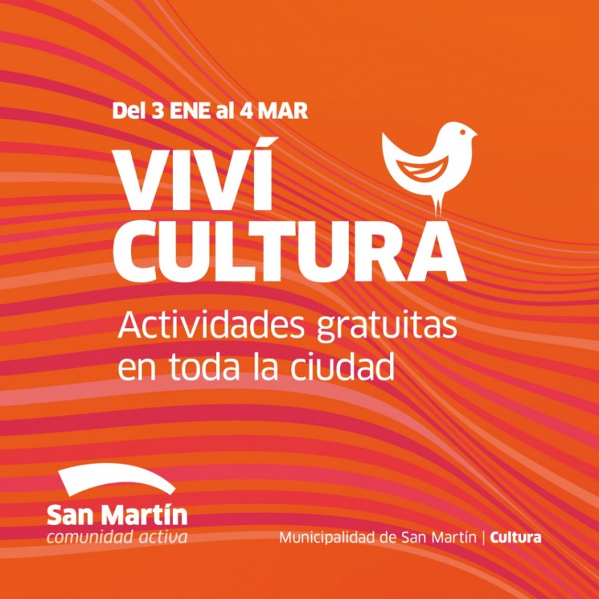 ESTE VERANO, SAN MARTÍN OFRECE MÁS DE 1.200 PROPUESTAS CULTURALES GRATUITAS