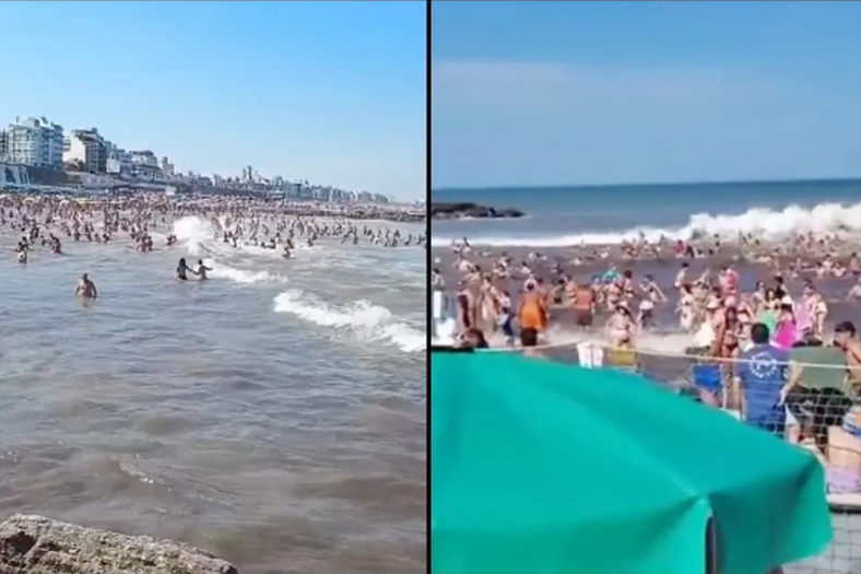 OLAS GIGANTES EN MAR DEL PLATA Y MAR CHIQUITA: UN MUERTO, MÁS DE 35 HERIDOS Y TENSIÓN EN LAS PLAYAS