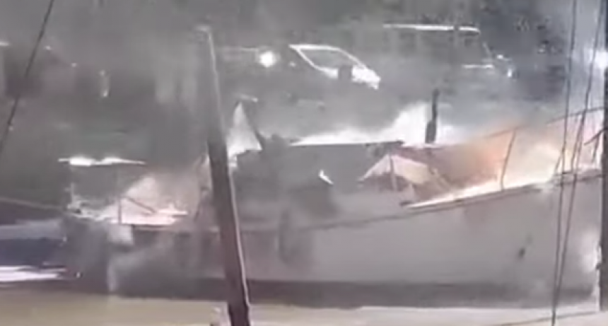 SAN ISIDRO: UN HOMBRE FUE INTERNADO TRAS UNA EXPLOSIÓN EN UN BARCO