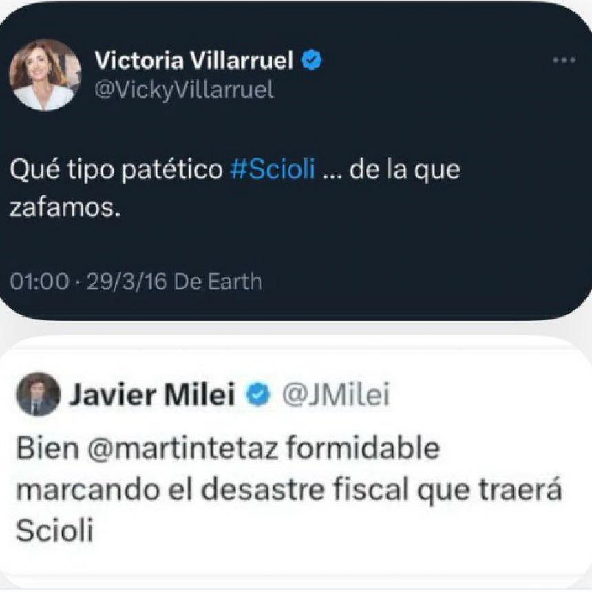 LA OPINION DEL PRESIDENTE Y LA VICEPRESIDENTA DE DANIEL SCIOLI