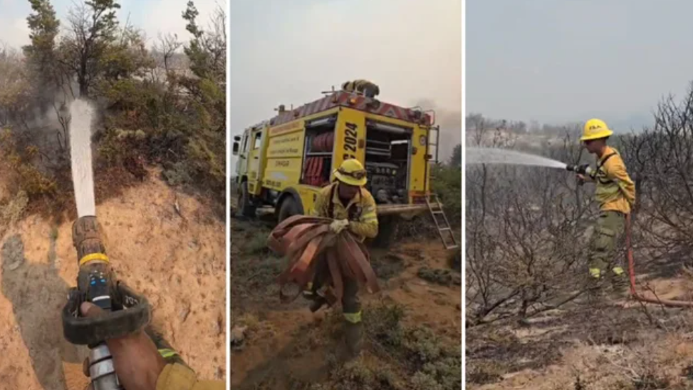 INCENDIOS EN LA PATAGONIA: BUENOS AIRES ENVIÓ BRIGADISTAS Y EQUIPAMIENTO PESADO