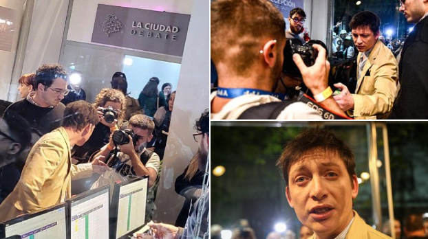 GRAVE GESTO DE INTIMIDACIÓN DE SANTIAGO CAPUTO A UN FOTÓGRAFO ANTES DEL DEBATE LEGISLATIVO