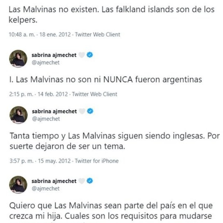 EL PENSAMIENTO VIVO DE LA DIPUTADA NACIONAL SABRINA AJMECHET SOBRE LAS ISLAS MALVINAS