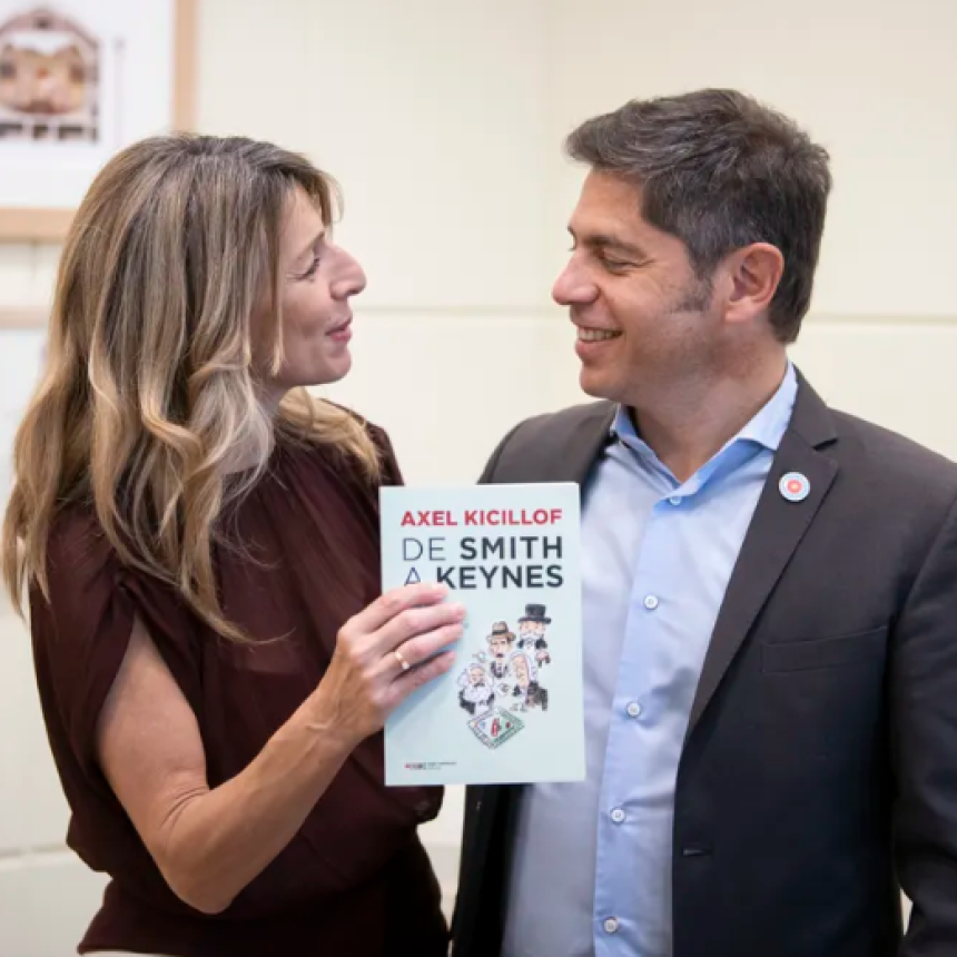 KICILLOF ABRI&Oacute; SU GIRA ESPA&Ntilde;OLA CON UNA FOTO PARA CONTRASTAR AGENDA CON MILEI