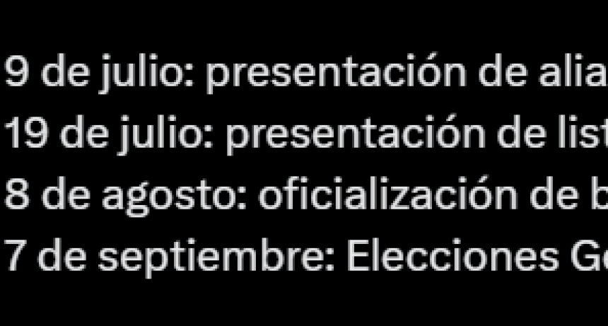 LA LEGISLATURA BONAERENSE MODIFICÓ POR LEY LOS PLAZOS ELECTORALES