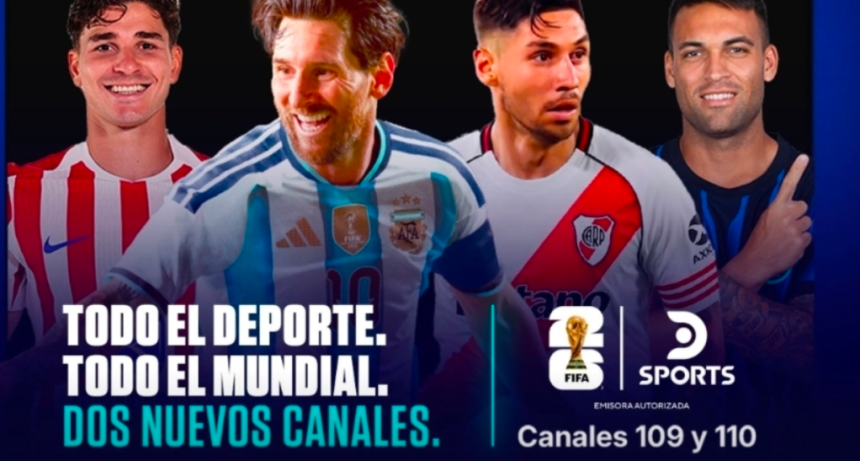 FLOW (CLAR&Iacute;N) SUMA D-SPORTS (DIRECTTV) A SU GRILLA Y DESTRABA EL ACCESO A LOS 104 PARTIDOS DEL MUNDIAL