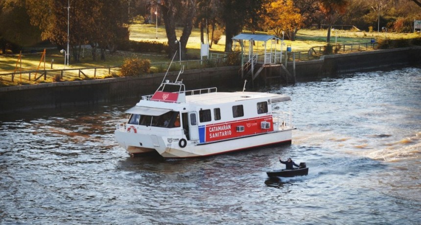 CATAMARÁN SANITARIO DEL MUNICIPIO DE TIGRE: ASÍ SERÁ SU CRONOGRAMA LA PRIMERA QUINCENA DE JUNIO