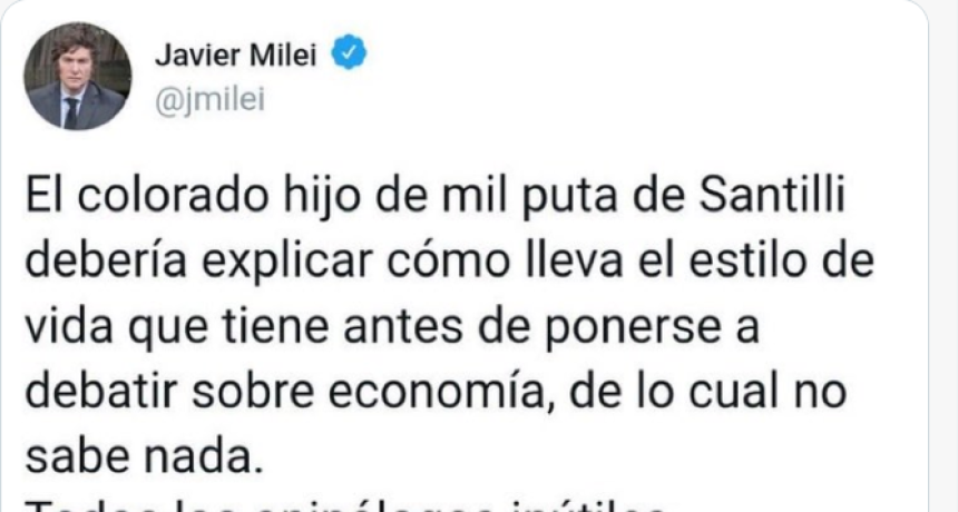DIEGO SANTILLI ES EL NUEVO JEFE DE GABINETE AL QUE EL PRESIDENTE DESCRIBIA COMO UN 