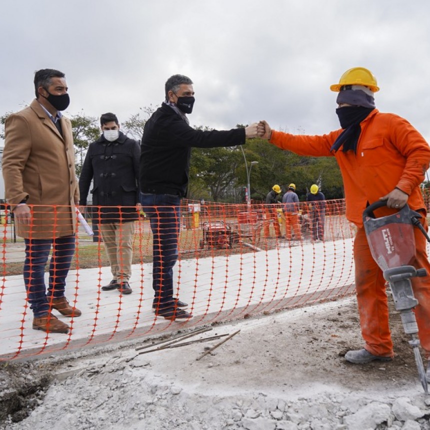 VICENTE LÓPEZ CONTINÚA TRANSFORMANDO SU COSTA PÚBLICA: AVANZA LA OBRA DE LA BICISENDA