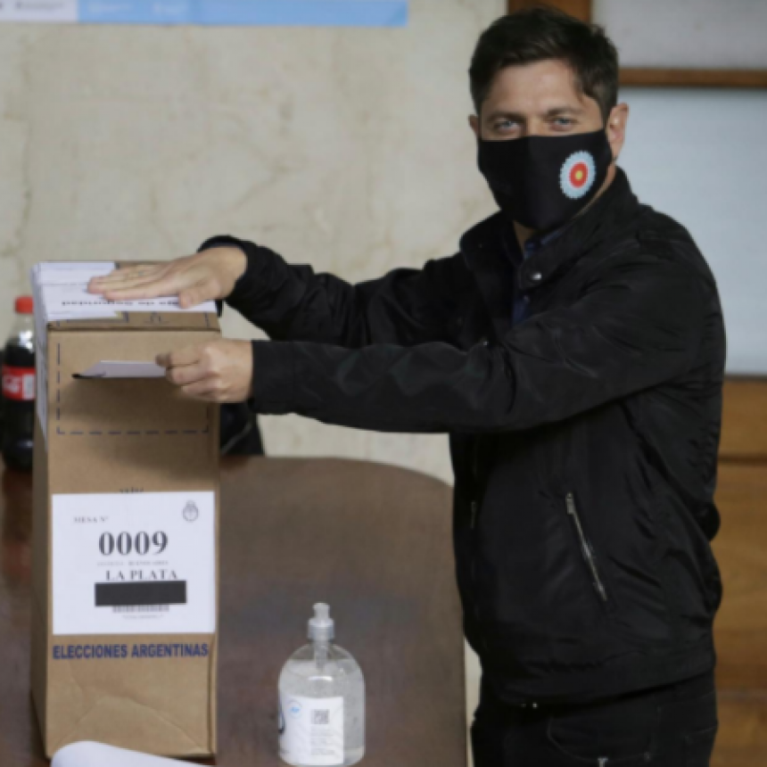 VOTÓ EL GOBERNADOR AXEL KICILLOF