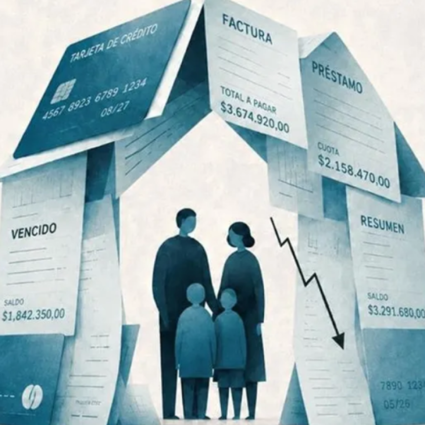 ENDEUDAMIENTO: LA MORA DE LAS FAMILIAS VOLVI&Oacute; A SUBIR EN JULIO