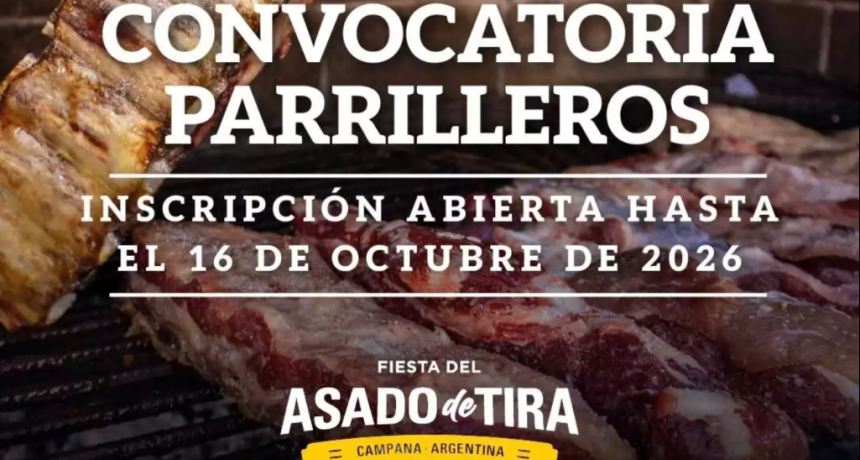 EN CAMPANA EST&Aacute; ABIERTA LA INSCRIPCI&Oacute;N PARA PARTICIPAR DEL CAMPEONATO DEL ASADO DE TIRA