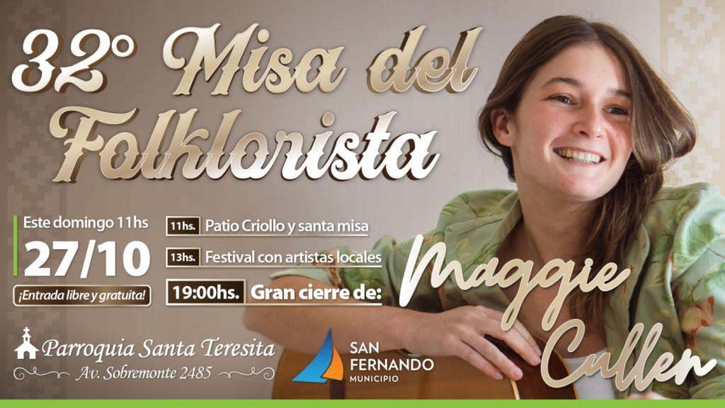 MAGGIE CULLEN EN LA MISA DEL FOLKLORISTA