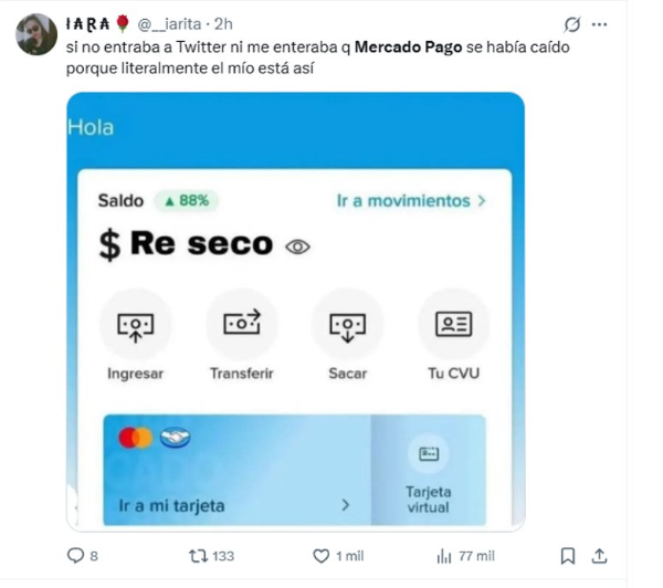 MERCADO PAGO SE CAYÓ Y DESATÓ EL PÁNICO EN TODO EL PAÍS: LOS MEMES MÁS DESOPILANTES DE LA CRISIS