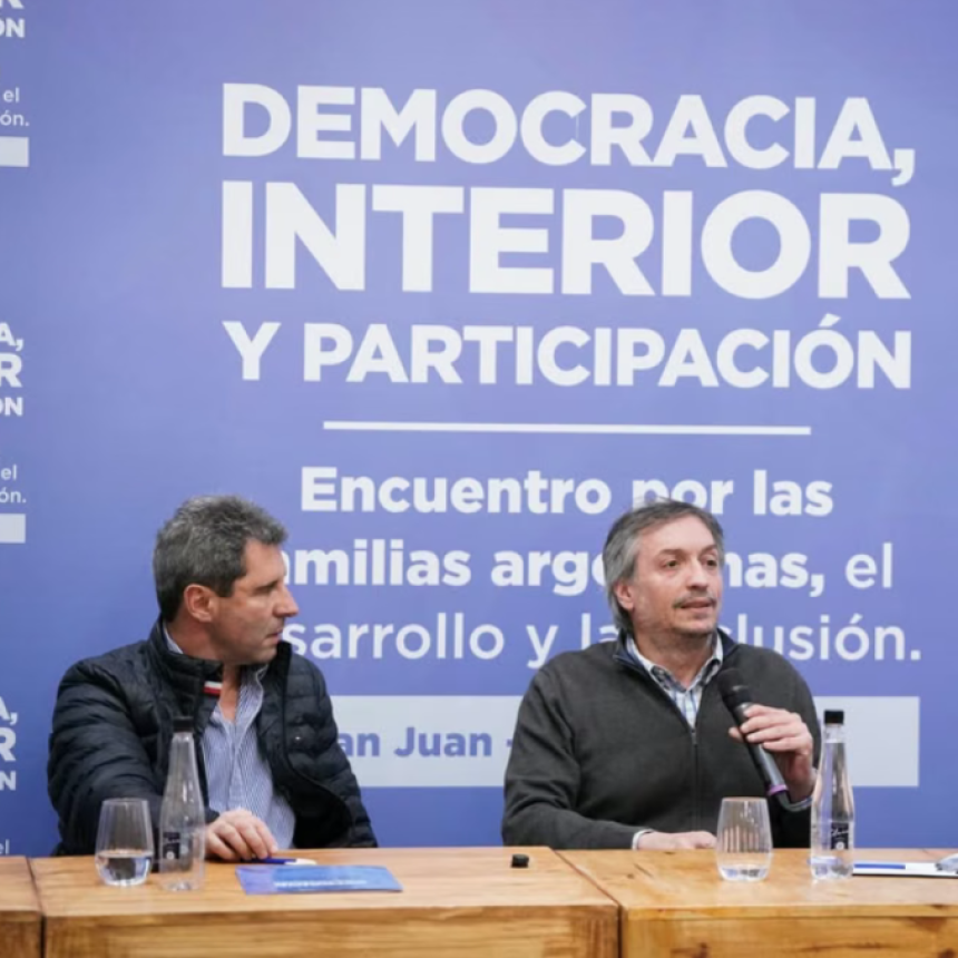 M&Aacute;XIMO KIRCHNER, JUNTO A SERGIO U&Ntilde;AC, RECHAZ&Oacute; CANDIDATOS ALTERNATIVOS: 