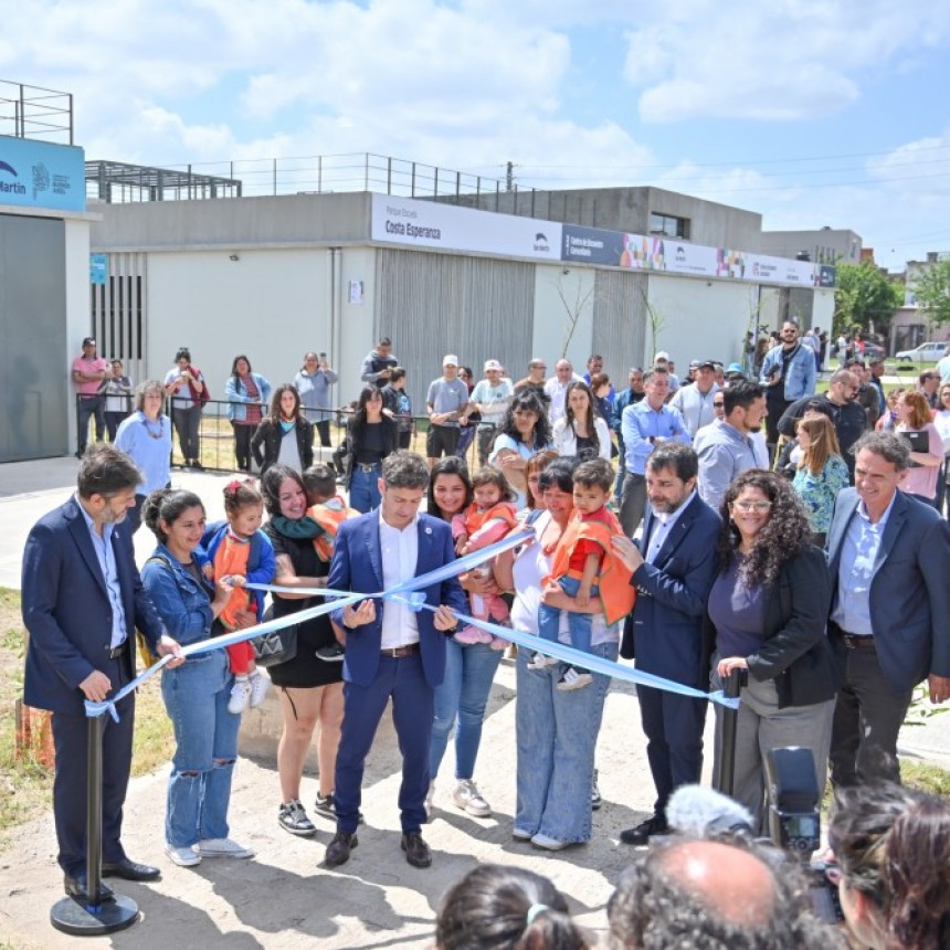 FERNANDO MOREIRA, AXEL KICILLOF Y GABRIEL KATOPODIS INAUGURARON EL PARQUE ESCUELA COSTA ESPERANZA